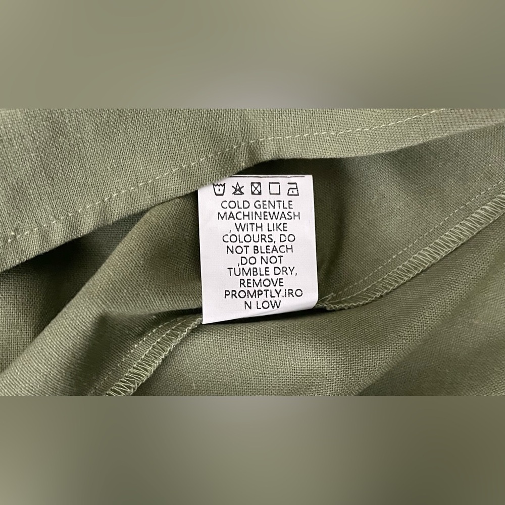 Princess Polly Lyle halter neck corset detail mini skater dress in olive Size 12 - Picture 10 of 11